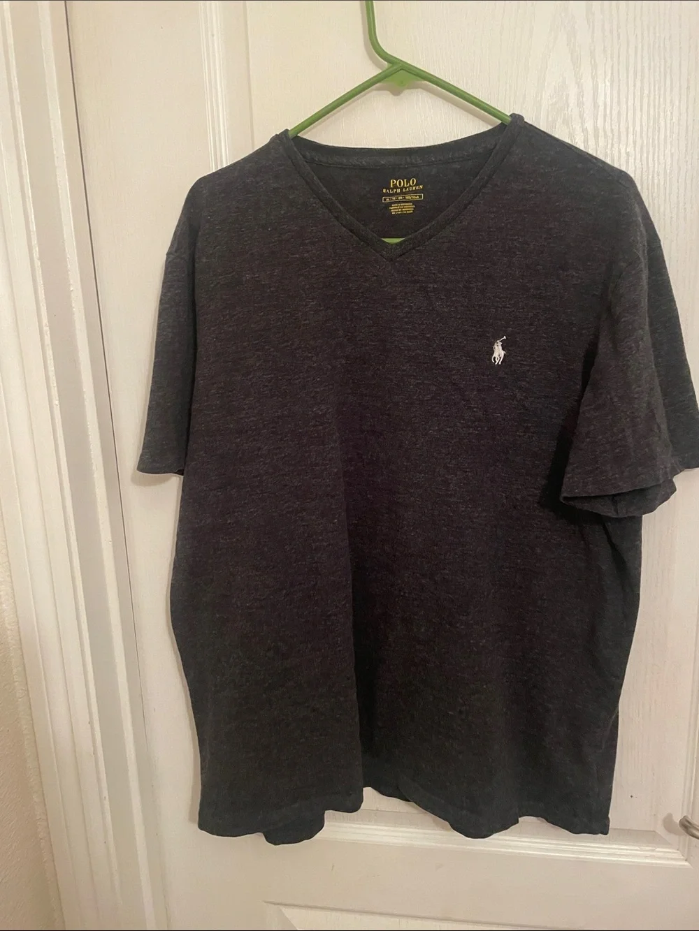Polo by Ralph Lauren V-Neck Short Sleeve T-Shirt - Charcoal